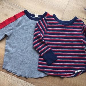 Two 4T Gap Thermal Long Sleeve Tees